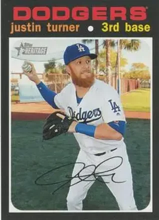 2020 Topps Heritage #30 - Justin Turner - Los Angeles Dodgers