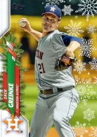 2020 Topps Holiday #HW10 - Zack Greinke - Houston Astros
