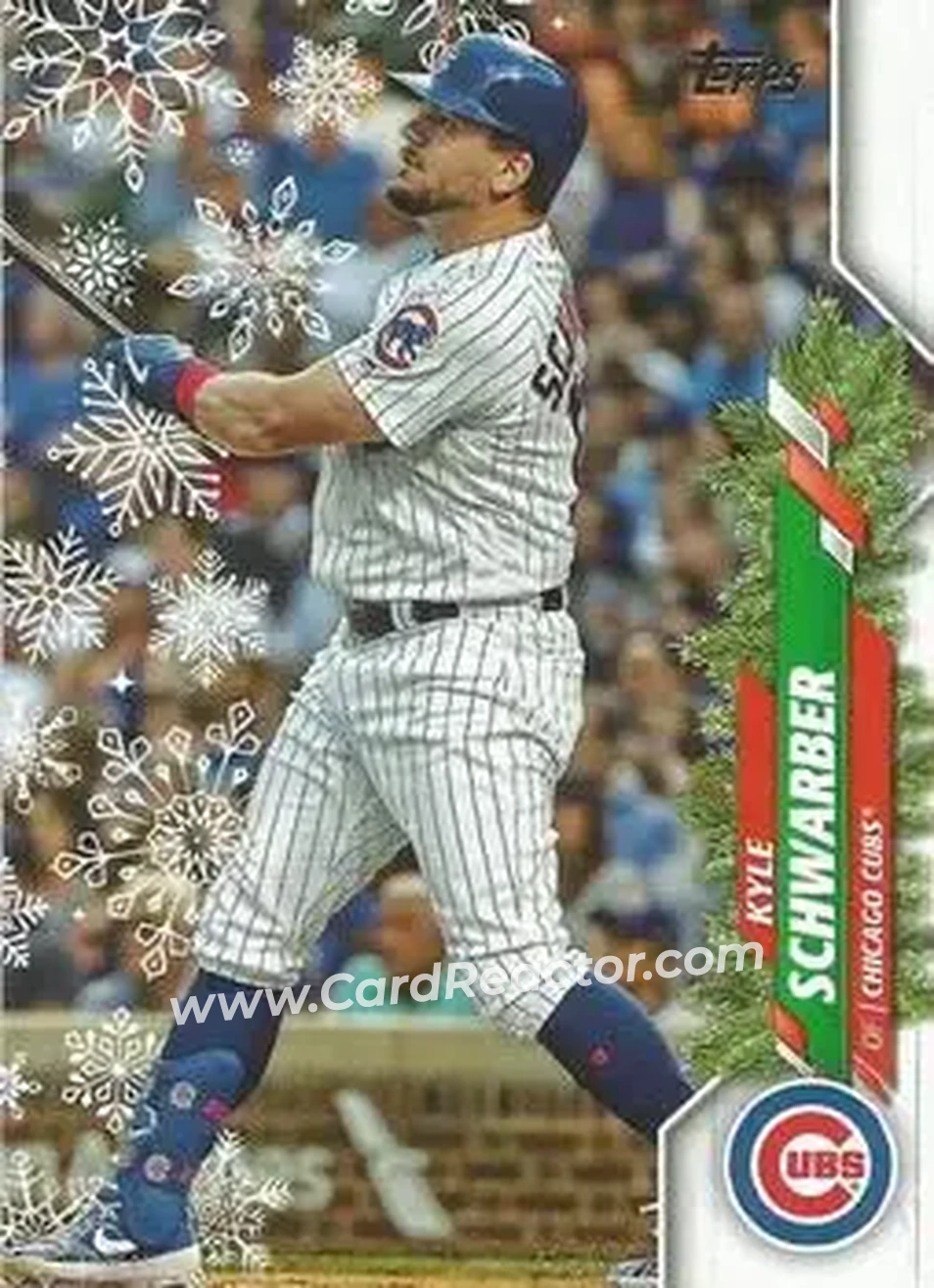 2020 Topps Holiday #HW14 - Kyle Schwarber - Chicago Cubs - Front
