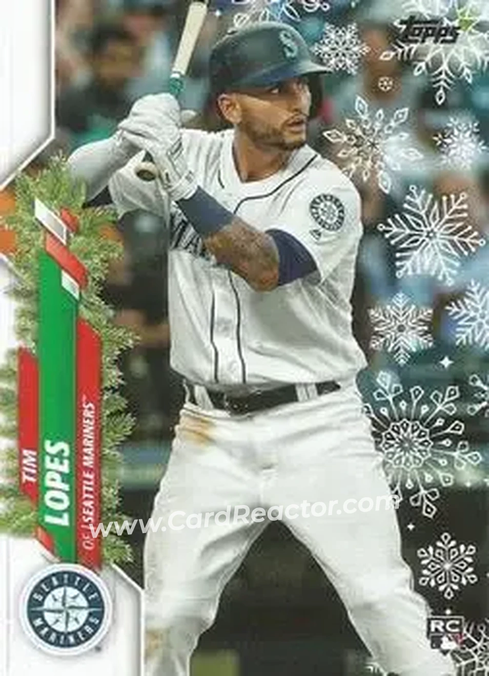2020 Topps Holiday #HW15 - Tim Lopes - Seattle Mariners - Front