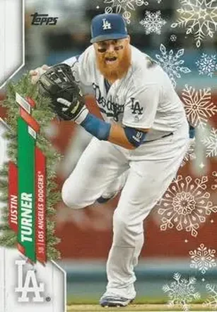 2020 Topps Holiday #HW22 - Justin Turner - Los Angeles Dodgers