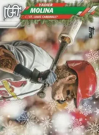 2020 Topps Holiday #HW23 - Yadier Molina - St. Louis Cardinals
