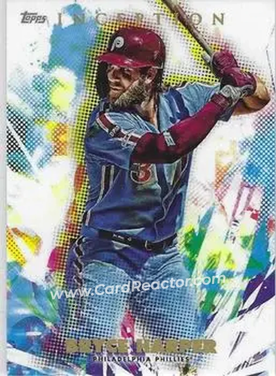 2020 Topps Inception #12 - Bryce Harper - Philadelphia Phillies - Front 2020 Topps Inception #12 - Bryce Harper - Philadelphia Phillies - Front