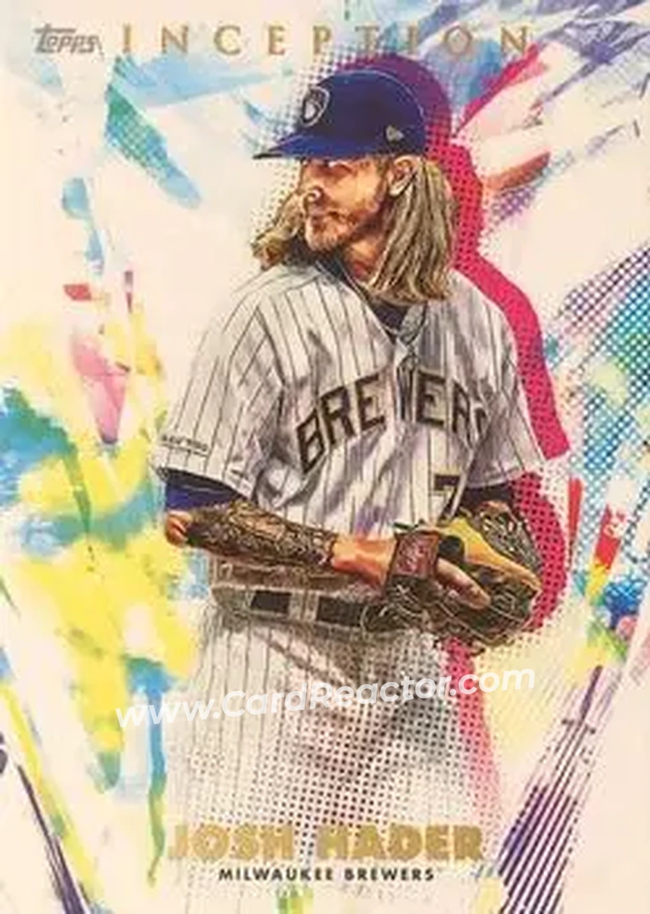 2020 Topps Inception #15 - Josh Hader - Milwaukee Brewers - Front 2020 Topps Inception #15 - Josh Hader - Milwaukee Brewers - Front