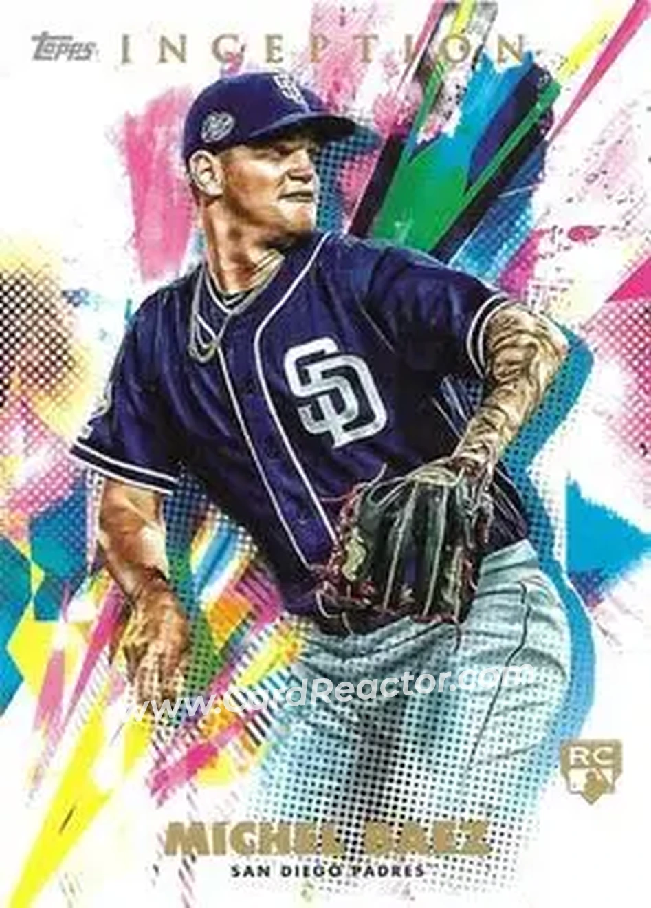 2020 Topps Inception #18 - Michel Baez - San Diego Padres - Front