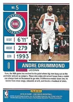 Back of Andre Drummond