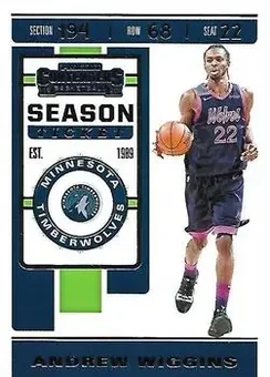 2019-20 Panini Contenders #6 - Andrew Wiggins - Minnesota Timberwolves