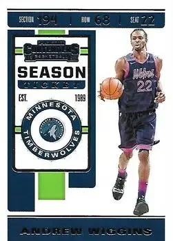 2019-20 Panini Contenders #6 Andrew Wiggins