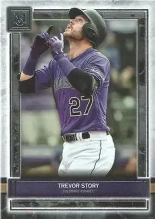2020 Topps Museum Collection #20 - Trevor Story - Colorado Rockies