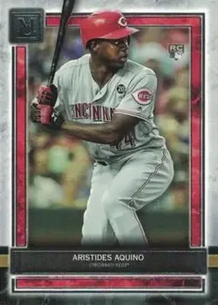 2020 Topps Museum Collection #28 - Aristides Aquino - Cincinnati Reds