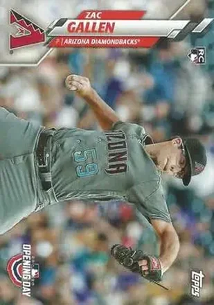 2020 Topps Opening Day #16 - Zac Gallen - Arizona Diamondbacks