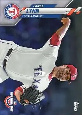2020 Topps Opening Day #18 - Lance Lynn - Texas Rangers