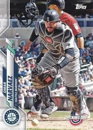 2020 Topps Opening Day #25 - Omar Narvaez - Seattle Mariners