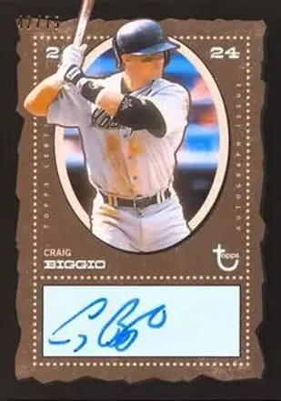 2024 Topps Brooklyn Collection - Autographs Black #AC-CB - Craig Biggio - Houston Astros