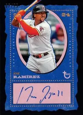 2024 Topps Brooklyn Collection - Autographs Black #AC-JR - José Ramírez - Cleveland Guardians