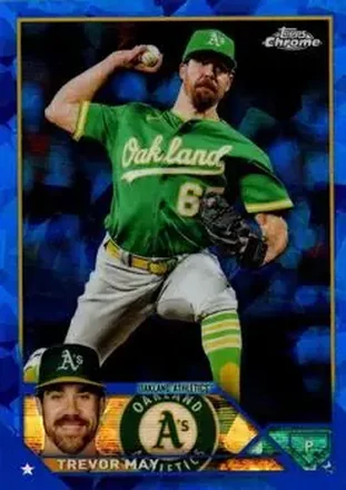 2023 Topps Chrome Update Sapphire Edition #USCS86 - Trevor May - Oakland Athletics