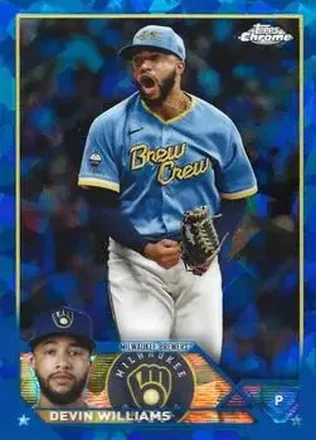 2023 Topps Chrome Update Sapphire Edition #USCS91 - Devin Williams - Milwaukee Brewers