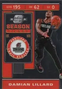 2019-20 Panini Contenders Optic #10 Damian Lillard
