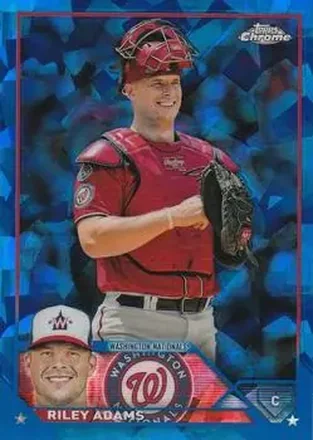2023 Topps Chrome Update Sapphire Edition #USCS136 - Riley Adams - Washington Nationals