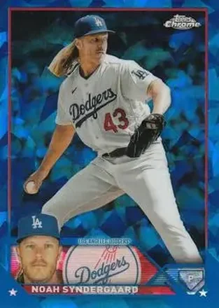 2023 Topps Chrome Update Sapphire Edition #USCS150 - Noah Syndergaard - Los Angeles Dodgers