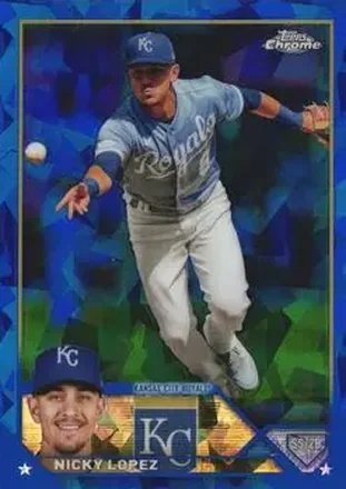 2023 Topps Chrome Update Sapphire Edition #USCS151 - Nicky Lopez - Kansas City Royals