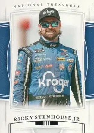 2020 Panini National Treasures #21 - Ricky Stenhouse Jr. - JTG Daugherty Racing