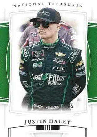 2020 Panini National Treasures #28 - Justin Haley - Kaulig Racing