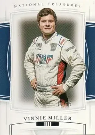 2020 Panini National Treasures #30 - Vinnie Miller - B.J. McLeod Motorsports