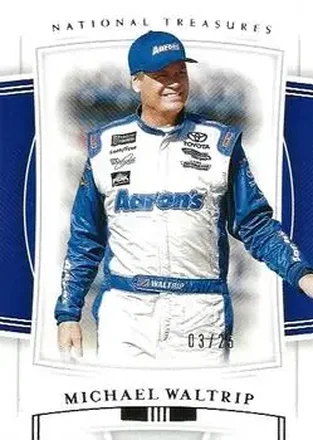 2020 Panini National Treasures #38 - Michael Waltrip - Premium Motorsports