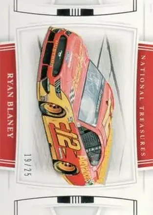 2020 Panini National Treasures #46 - Ryan Blaney - Team Penske