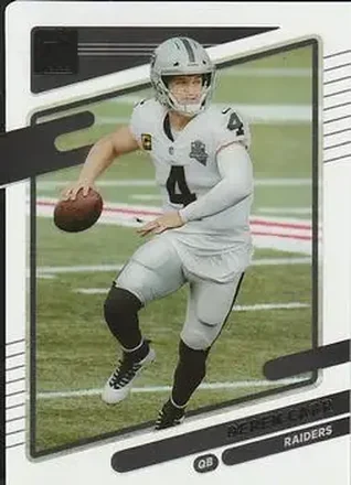 2021 Clearly Donruss #28 - Derek Carr - Las Vegas Raiders
