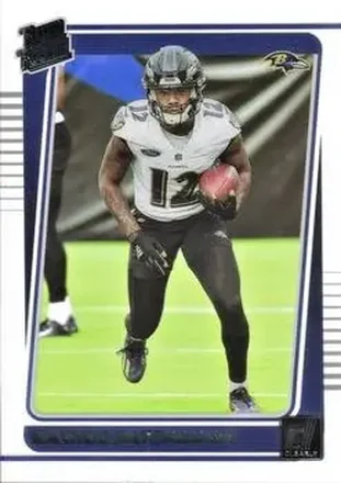 2021 Clearly Donruss #66 - Rashod Bateman - Baltimore Ravens