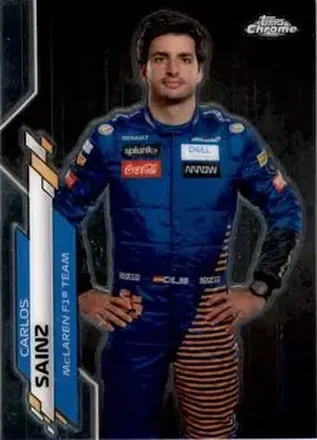 2020 Topps Chrome Formula 1 #8 - Carlos Sainz - McLaren F1