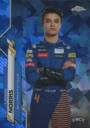 2020 Topps Chrome Sapphire Edition Formula 1 #7a - Lando Norris - McLaren F1