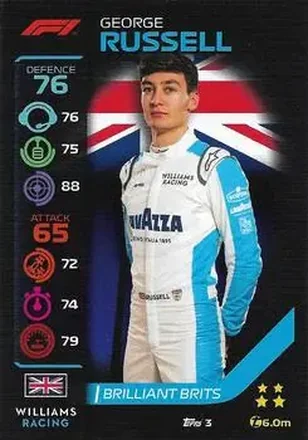 2020 Topps Turbo Attax Formula 1 #3 - George Russell - Williams Racing