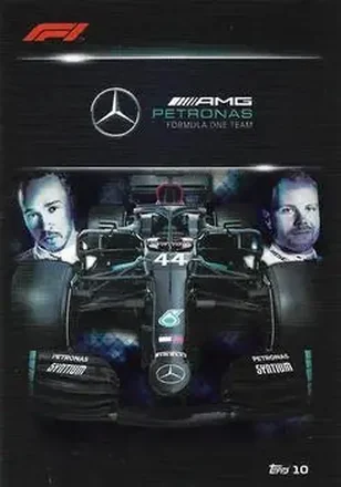 2020 Topps Turbo Attax Formula 1 #10 - Mercedes AMG Petronas Formula One Team - Mercedes-AMG Petronas Formula One Team
