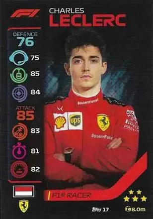2020 Topps Turbo Attax Formula 1 #17 - Charles Leclerc - Scuderia Ferrari