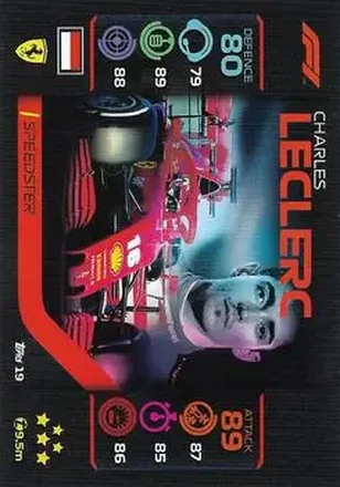 2020 Topps Turbo Attax Formula 1 #19 - Charles Leclerc - Scuderia Ferrari