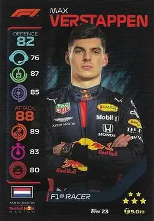 2020 Topps Turbo Attax Formula 1 #23 - Max Verstappen - Aston Martin Red Bull Racing