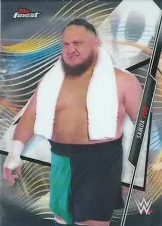 2020 Topps Finest WWE #30 - Samoa Joe