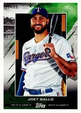2020 Topps Rip #23 - Joey Gallo - Texas Rangers