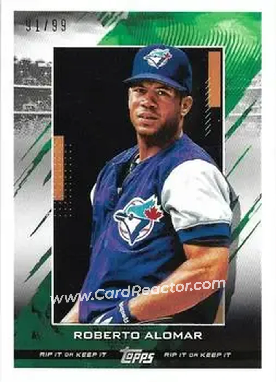 2020 Topps Rip #52 - Roberto Alomar - Toronto Blue Jays - Front