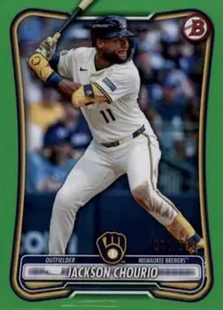 2026 Bowman - Neon Green #4 - Jackson Chourio - Milwaukee Brewers