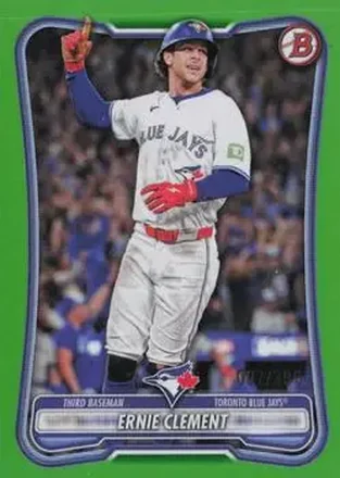 2026 Bowman - Neon Green #8 - Ernie Clement - Toronto Blue Jays