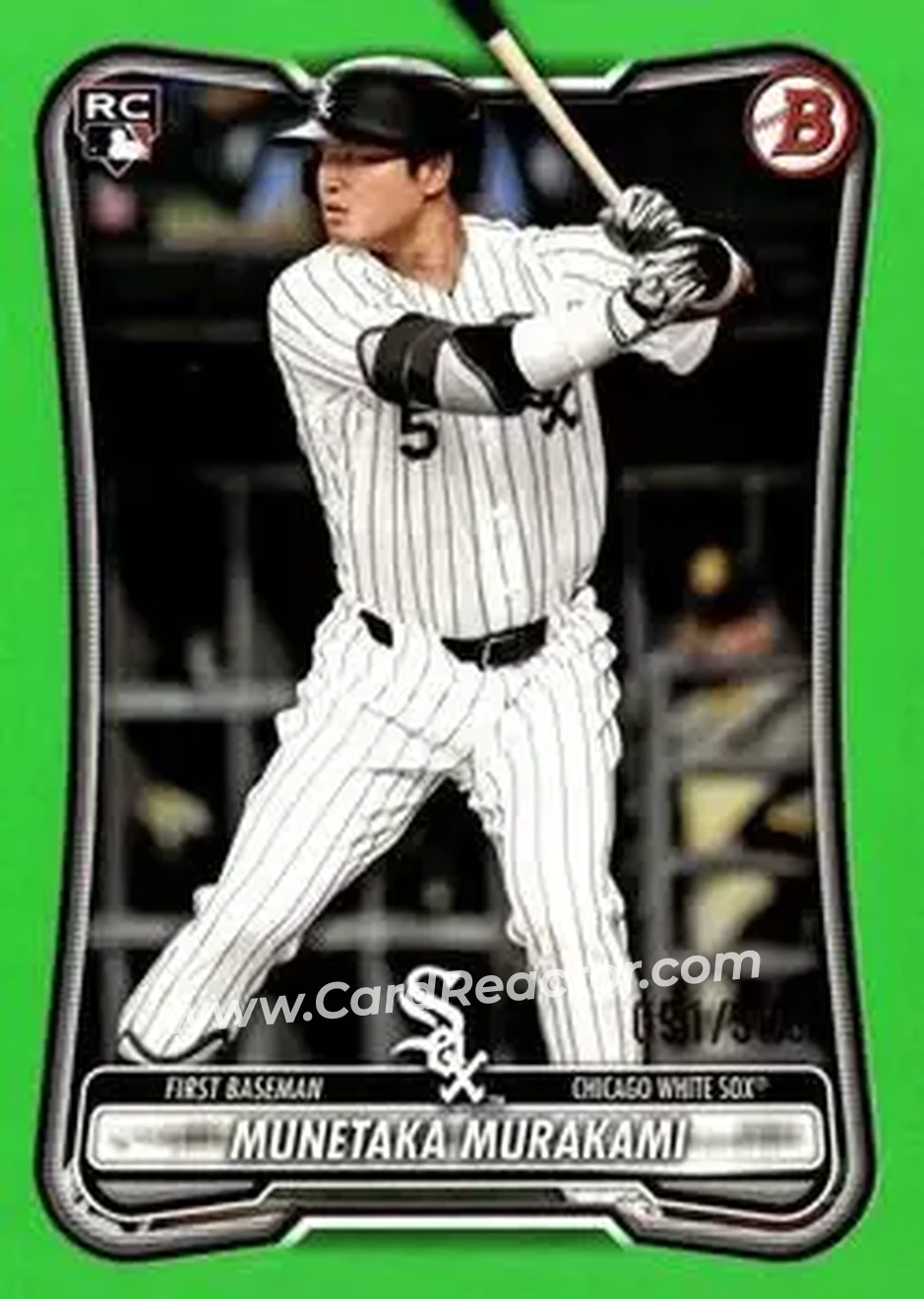 2026 Bowman - Neon Green #9 - Munetaka Murakami - Chicago White Sox - Front
