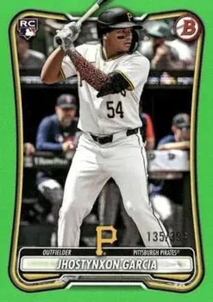 2026 Bowman - Neon Green #12 - Jhostynxon Garcia - Pittsburgh Pirates