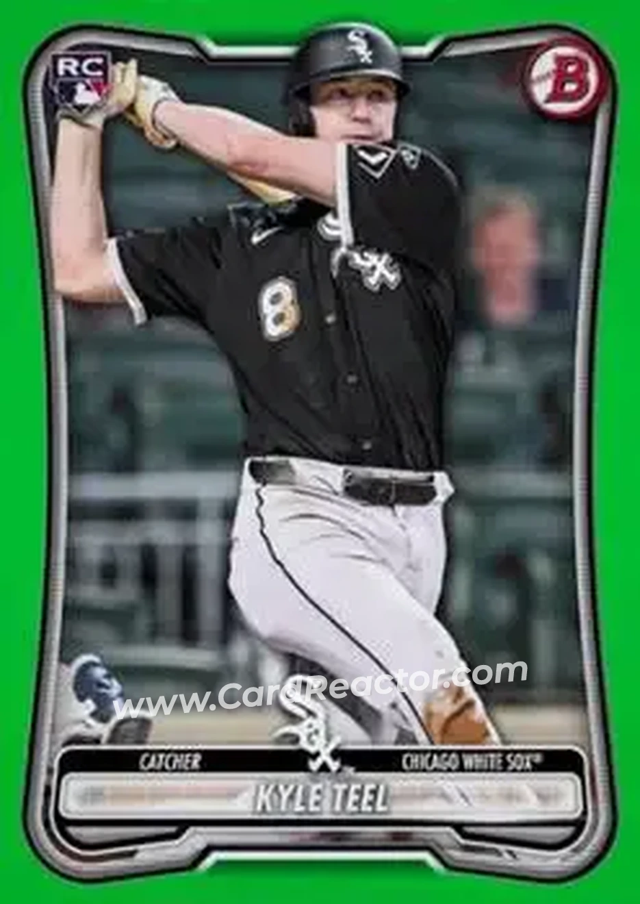 2026 Bowman - Neon Green #19 - Kyle Teel - Chicago White Sox - Front
