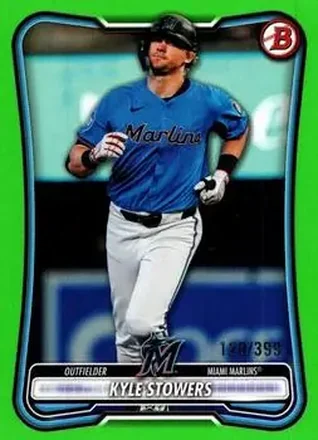 2026 Bowman - Neon Green #34 - Kyle Stowers - Miami Marlins