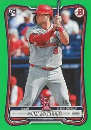 2026 Bowman - Neon Green #36 - Jimmy Crooks - St. Louis Cardinals