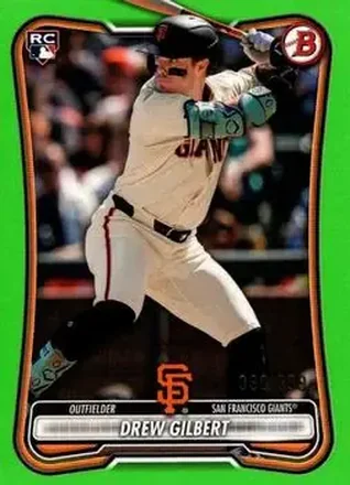 2026 Bowman - Neon Green #40 - Drew Gilbert - San Francisco Giants